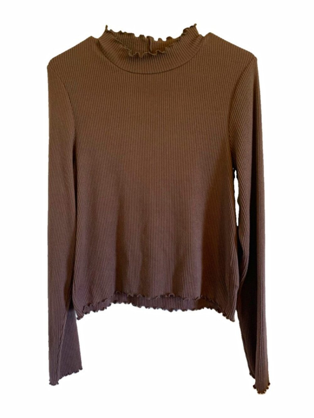 American Eagle ribbed mockneck top